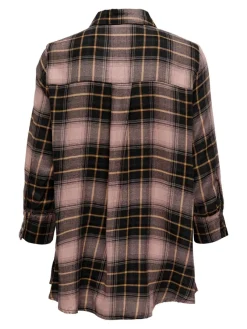 Only Blusen*ONLNEW CANBERRA 3/4 CHECK SHIRT WVN CS black1