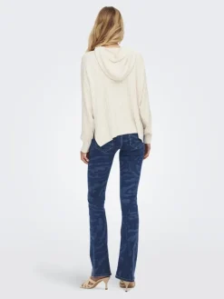 Only Pullover & Sweatshirts*ONLNEW TESSA LS HOOD DETAIL PUL NOOS KNT hellgrau