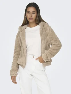 Only Jacken*ONLNEWANNA CONTACT SHERPA JKT OTW NOOS humus