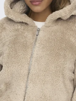 Only Jacken*ONLNEWANNA CONTACT SHERPA JKT OTW NOOS humus