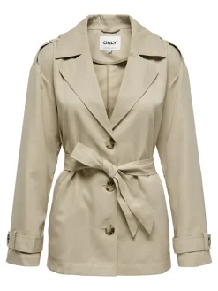 Only Jacken*ONLNEWLINE SHORT TRENCHCOAT OTW humus