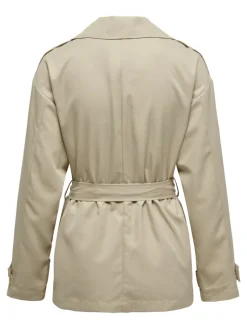 Only Jacken*ONLNEWLINE SHORT TRENCHCOAT OTW humus