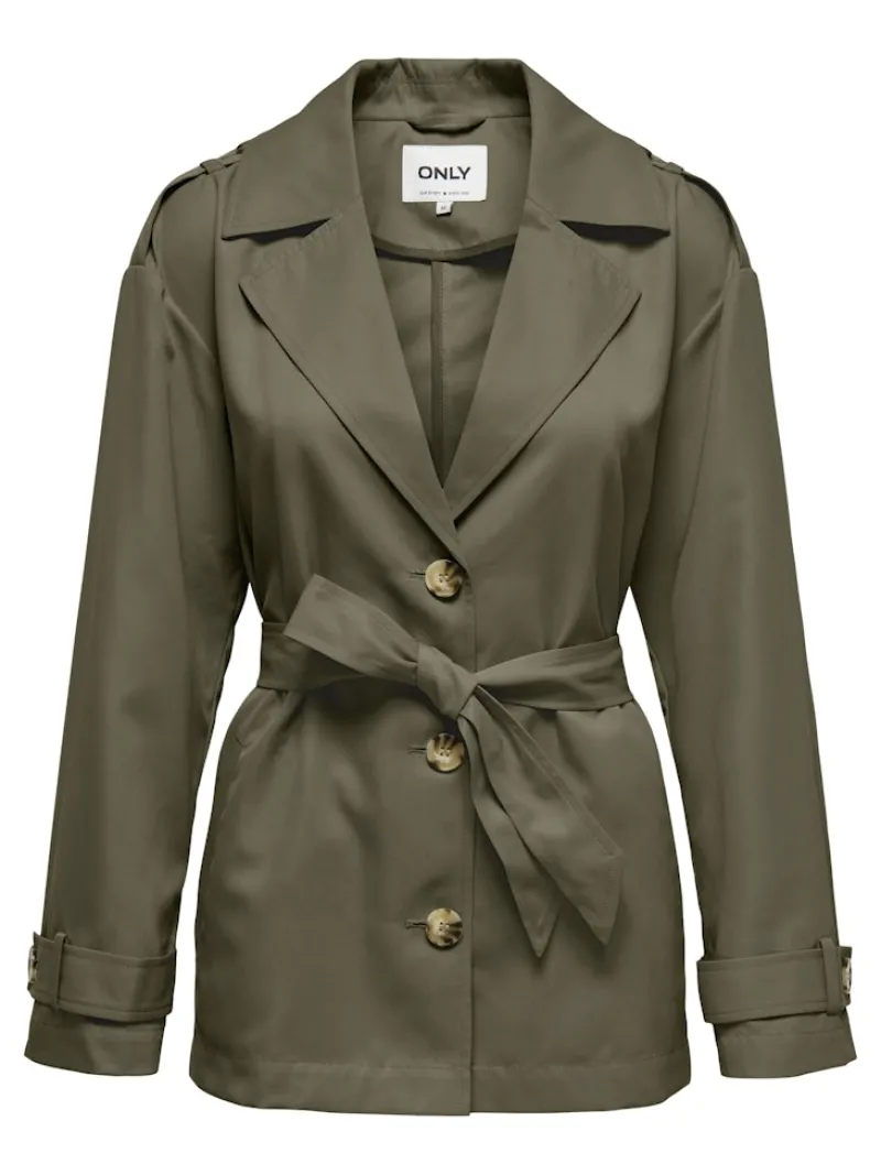 Only Jacken*ONLNEWLINE SHORT TRENCHCOAT OTW Ivy Green