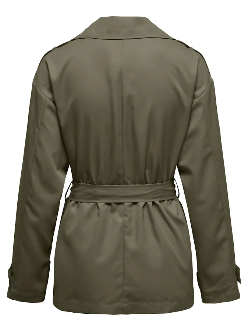 Only Jacken*ONLNEWLINE SHORT TRENCHCOAT OTW Ivy Green