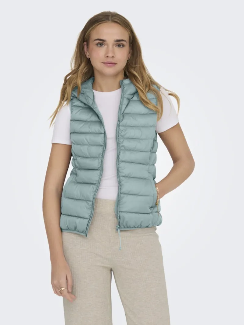 Only Westen*ONLNEWTAHOE HOOD WAISTCOAT OTW NOOS gray mist