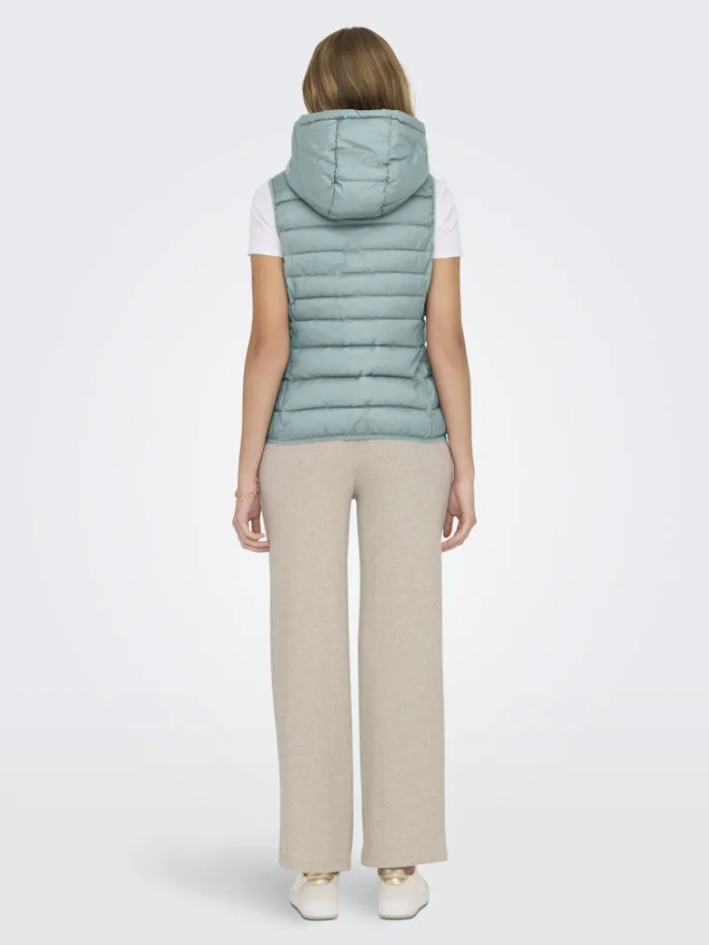 Only Westen*ONLNEWTAHOE HOOD WAISTCOAT OTW NOOS gray mist