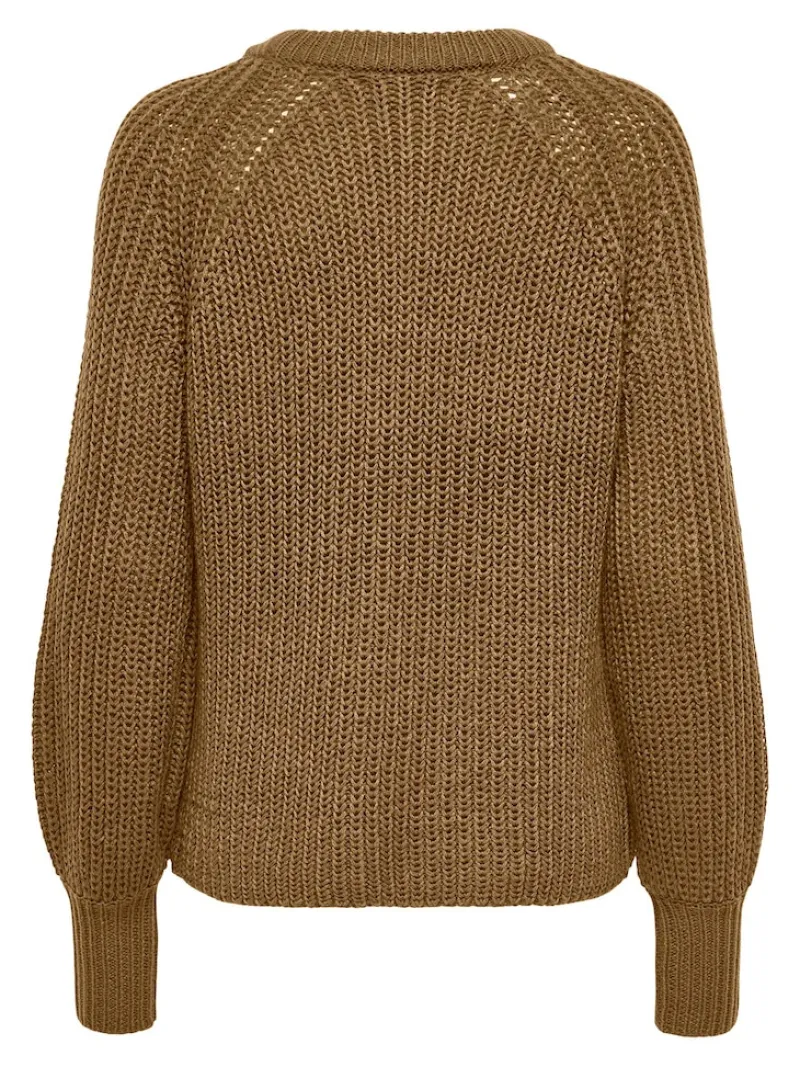 Only Pullover & Sweatshirts*ONLNICOYA L/S BALLOON PULLOVER KNT NOOS toasted coconut
