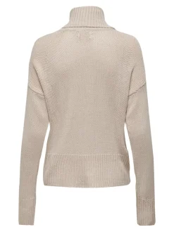 Only Pullover & Sweatshirts*ONLNICOYA L/S COWLNECK PULLOVER KNT pumice stone