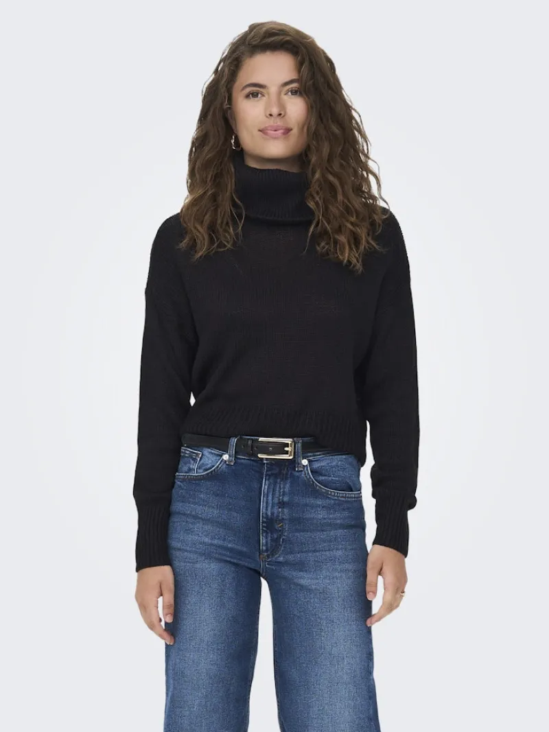 Only Pullover & Sweatshirts*ONLNICOYA L/S COWLNECK PULLOVER KNT Black