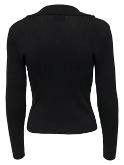 Only Pullover & Sweatshirts*ONLNIMONE LS LIFE POLO PULLOVER CC KNT Black