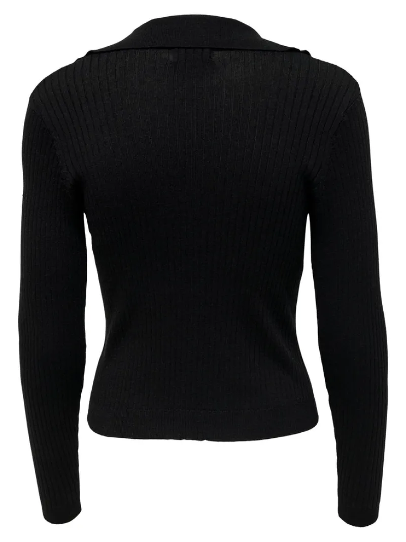Only Pullover & Sweatshirts*ONLNIMONE LS LIFE POLO PULLOVER CC KNT Black