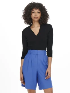 Only Pullover & Sweatshirts*ONLNIMONE LS LIFE POLO PULLOVER CC KNT Black