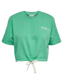 Only Shirts*ONLNISSI S/S O-NECK SWT marine green
