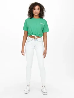 Only Shirts*ONLNISSI S/S O-NECK SWT marine green