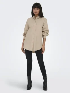 Only Blusen*ONLNORA NEW L/S SHIRT WVN NOOS Nomad