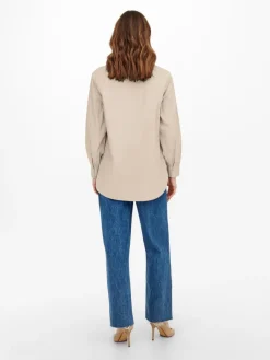 Only Blusen*ONLNORA NEW L/S SHIRT WVN NOOS Nomad