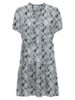 Only Kleider*ONLNOVA LIFE VIS S/S THEA DRESS WVN Faded Denim-414 Isla