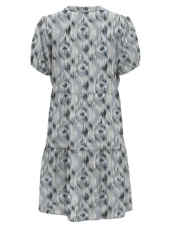 Only Kleider*ONLNOVA LIFE VIS S/S THEA DRESS WVN Faded Denim-414 Isla