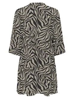 Only Kleider*ONLNOVA LIFE VIS THEA SLEEVE DRESS AOP trench coat