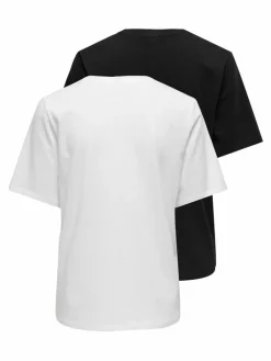 Only Shirts|Multipacks*ONL LIFE S/S TOP NOOS 2 PACK Black