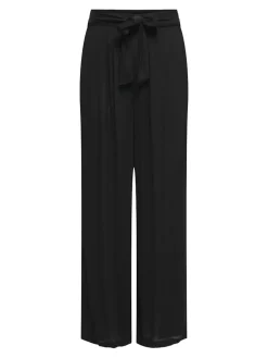 Only Hosen*ONLPAKJA LIFE AOP BELT PANTS WVN NOOS Black