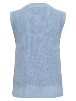 Only Shirts*ONLPARIS LIFE VEST KNT NOOS sky blue