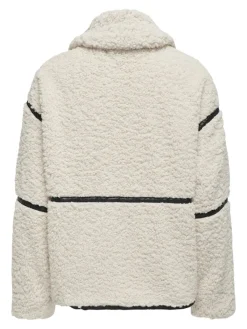 Only Jacken*ONLPARIS TEDDY JACKET LIFE OTW CS white sand