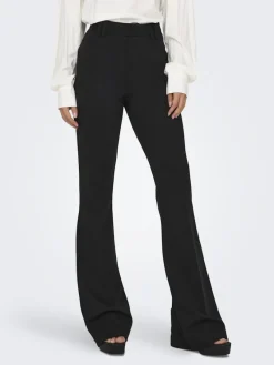 Only Hosen*ONLPEACH MW FLARED PANT TLR NOOS Black