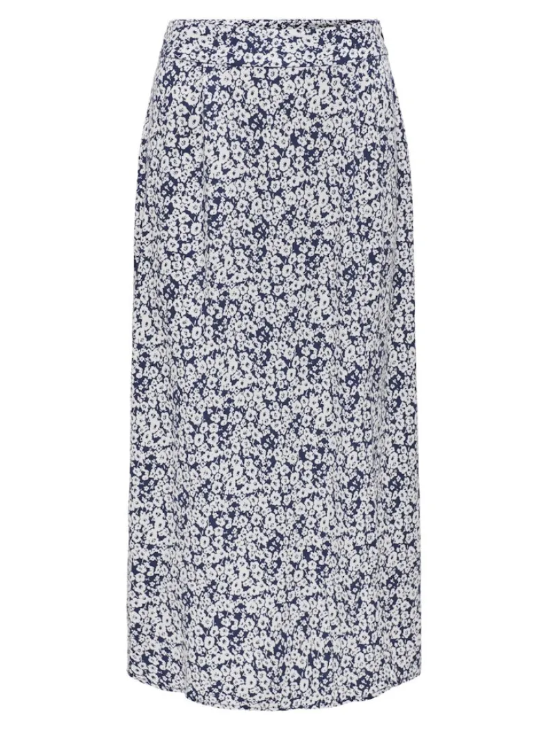 Only Röcke*ONLPIPER LIFE MIDI SLIT SKIRT PTM naval academy