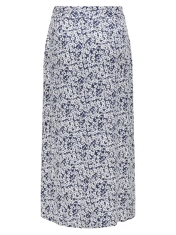 Only Röcke*ONLPIPER LIFE MIDI SLIT SKIRT PTM naval academy