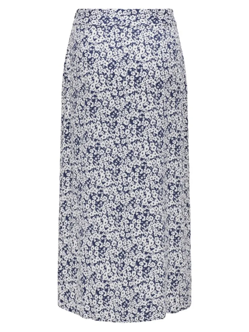 Only Röcke*ONLPIPER LIFE MIDI SLIT SKIRT PTM naval academy