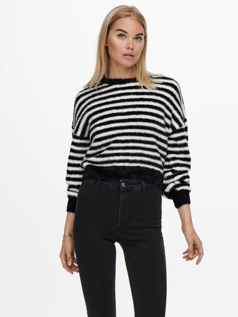 Only Pullover & Sweatshirts*ONLPIUMO L/S PULLOVER KNT NOOS black2