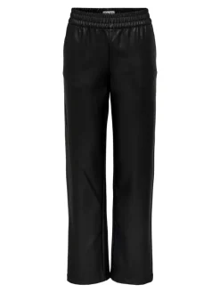 Only Hosen*ONLPOPSTAR LIFE MW WIDE COATED PNT NOOS Black
