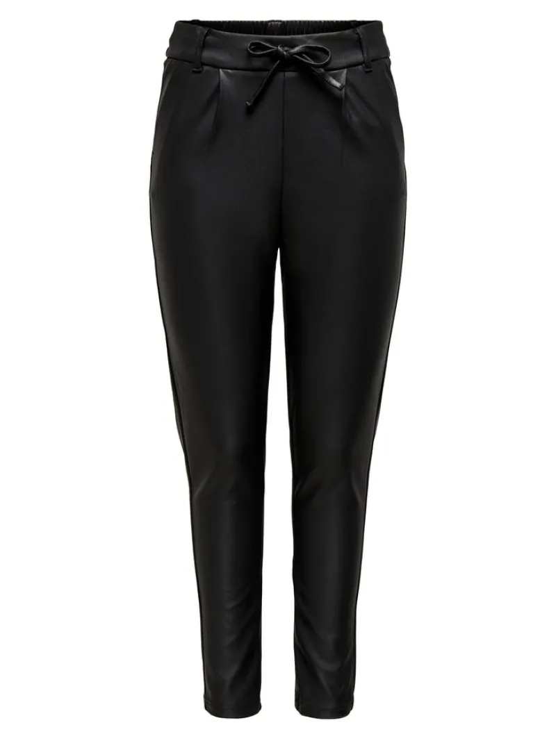 Only Hosen*ONLPOPTRASH LIFE EASY COATED PNT NOOS Black