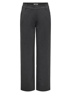 Only Hosen*ONLPOPTRASH MW STRAIGHT PNT NOOS Dark Grey Melange