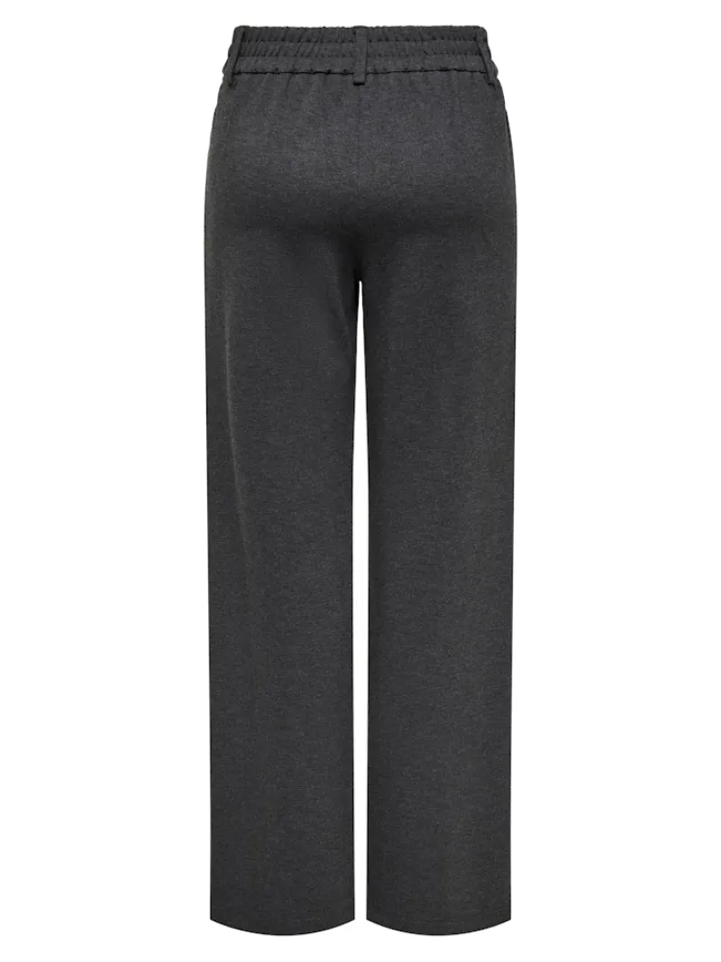 Only Hosen*ONLPOPTRASH MW STRAIGHT PNT NOOS Dark Grey Melange