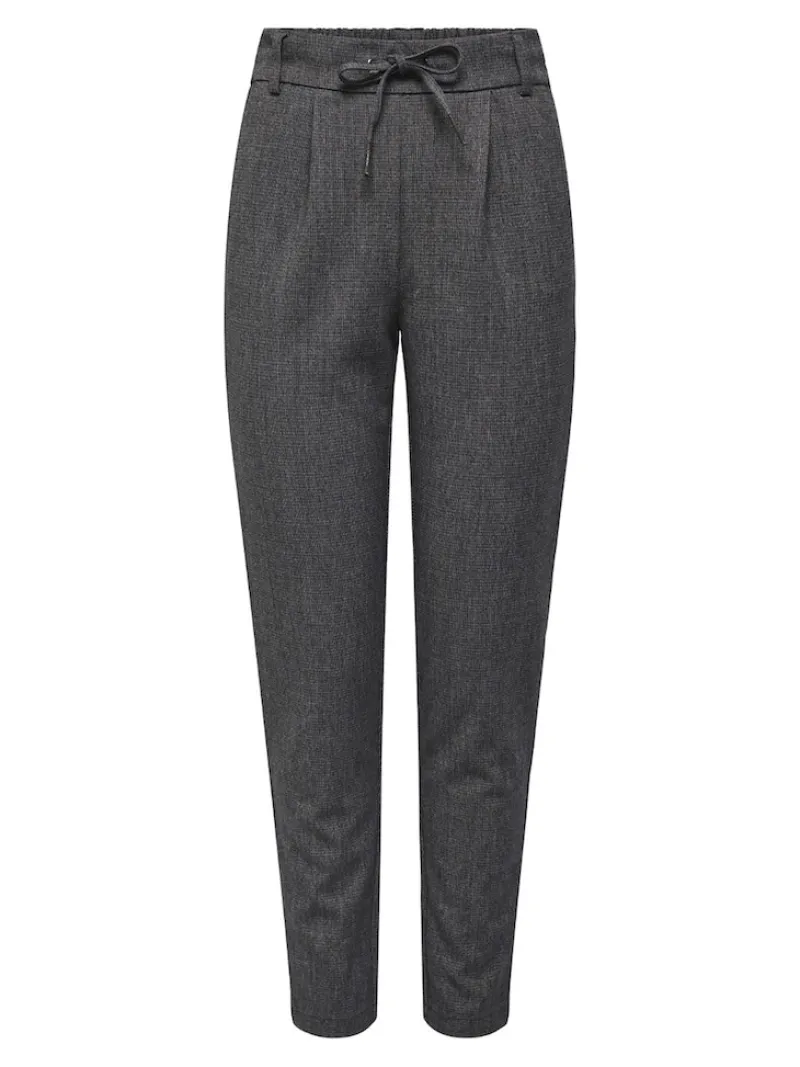 Only Hosen*ONLPOPTRASH-ELISE EASY MELANGE PANT NOOS Dark Grey Melange