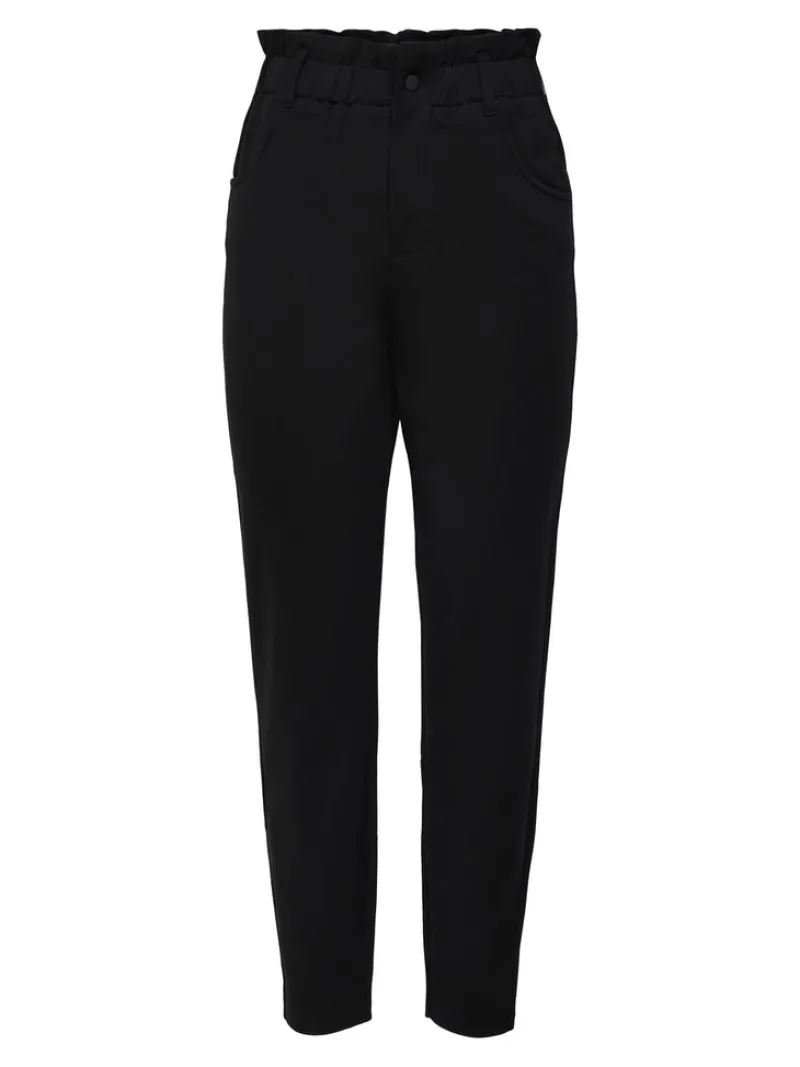 Only Hosen*ONLPOPTRASH-OVA LIFE HW ANK CRT PNT Black