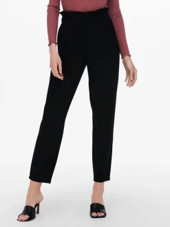 Only Hosen*ONLPOPTRASH-OVA LIFE HW ANK CRT PNT Black