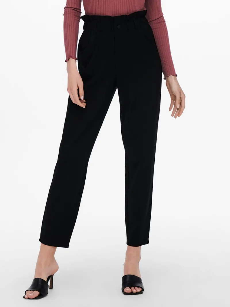 Only Hosen*ONLPOPTRASH-OVA LIFE HW ANK CRT PNT Black