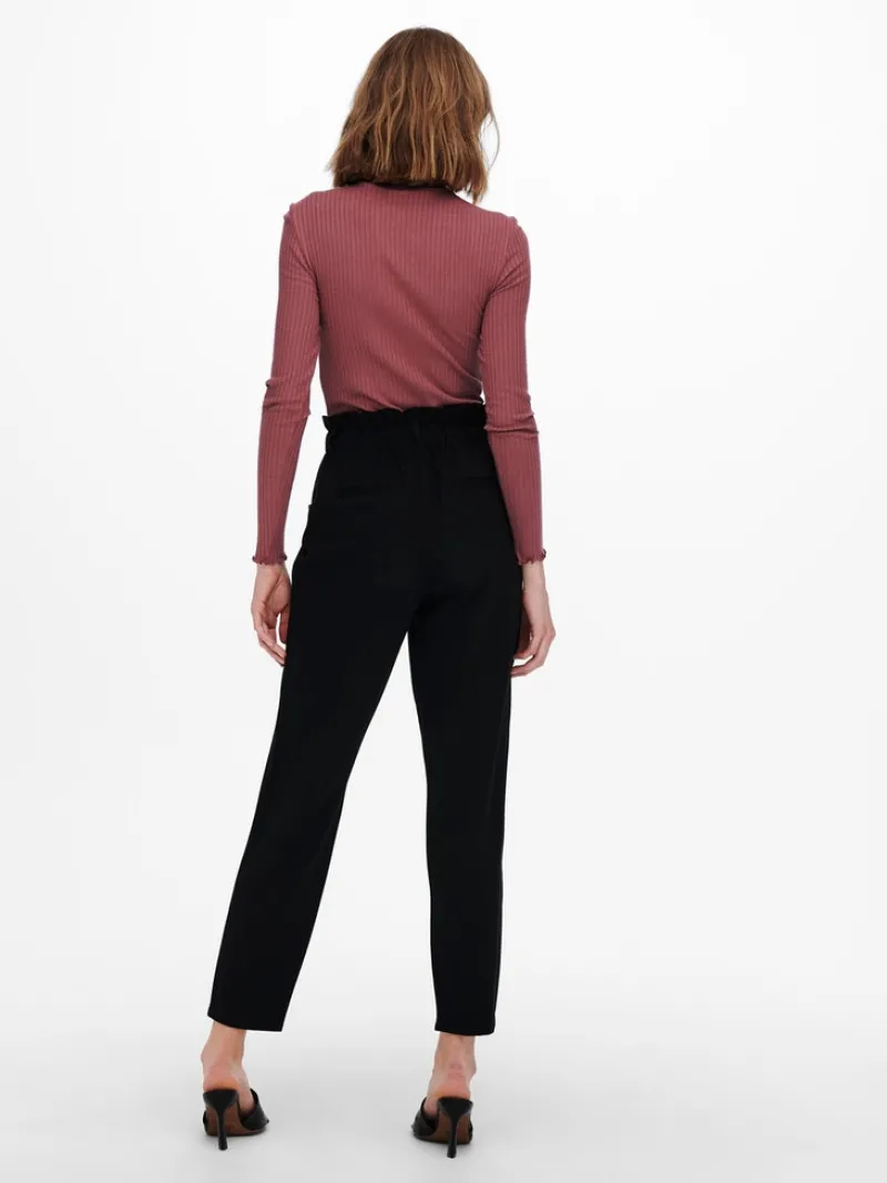 Only Hosen*ONLPOPTRASH-OVA LIFE HW ANK CRT PNT Black