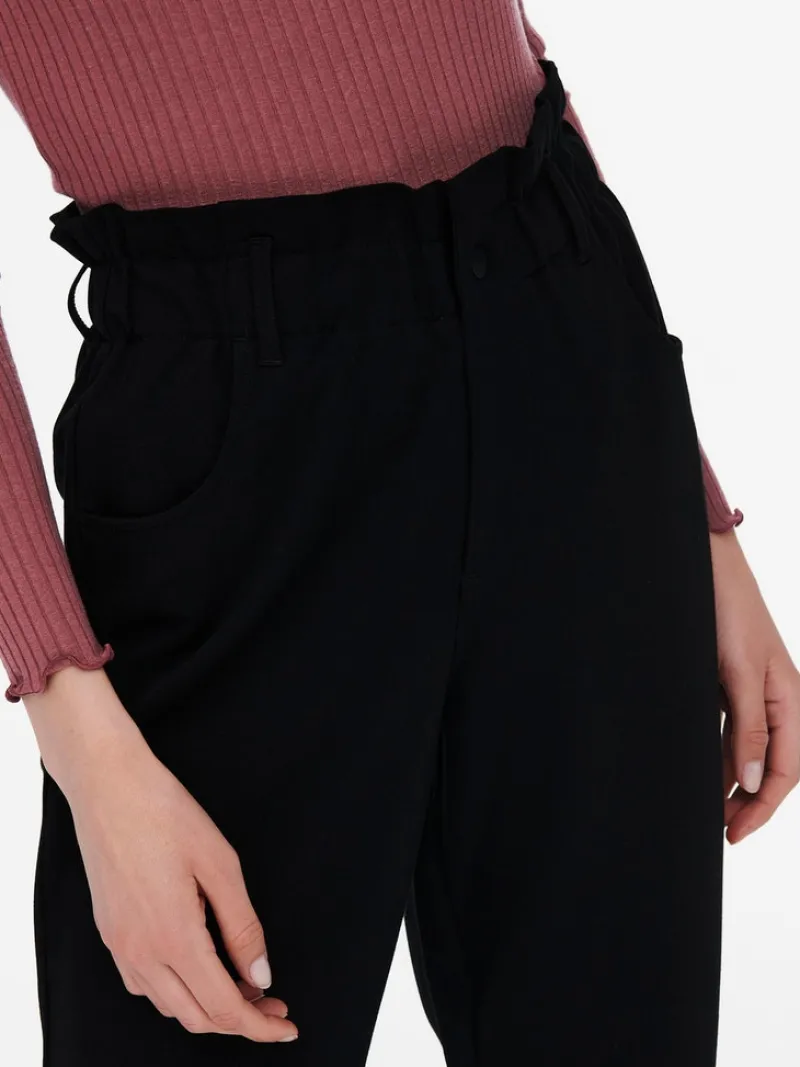 Only Hosen*ONLPOPTRASH-OVA LIFE HW ANK CRT PNT Black