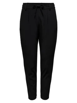 Only Hosen*ONLPOPTRASH-SALLY EASY MW RIB PNT NOOS Black