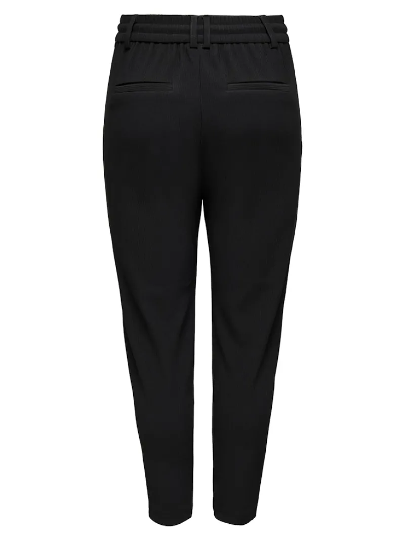 Only Hosen*ONLPOPTRASH-SALLY EASY MW RIB PNT NOOS Black
