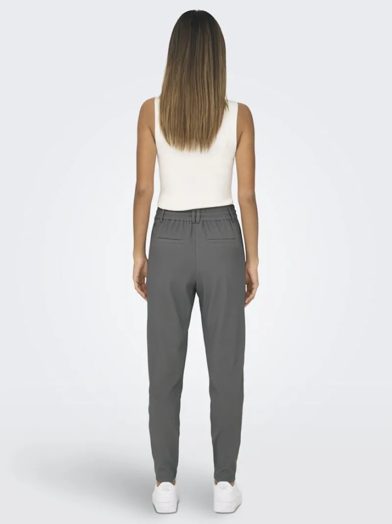 Only Hosen*ONLPOPTRASH-SALLY EASY MW RIB PNT NOOS dunkelgrau2