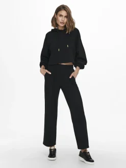 Only Hosen*ONLPOPTRASH-SUKI LIFE MW PANT PNT NOOS Black