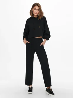 Only Hosen*ONLPOPTRASH-SUKI LIFE MW PANT PNT NOOS Black