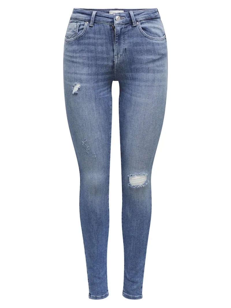 Only Jeans*ONLPOWER MID SK PUSH DT DNM REA264 NOOS Medium Blue Denim