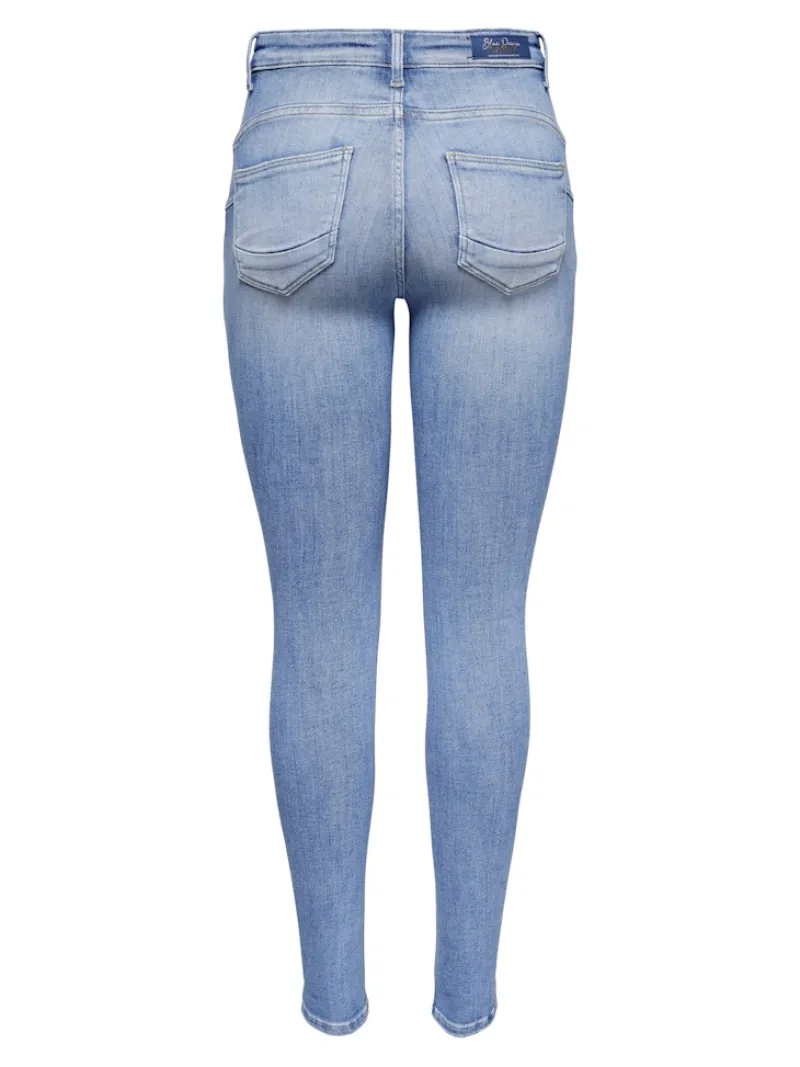 Only Jeans*ONLPOWER MID SK PUSHUP DNM REA934 NOOS Special Bright Blue Denim