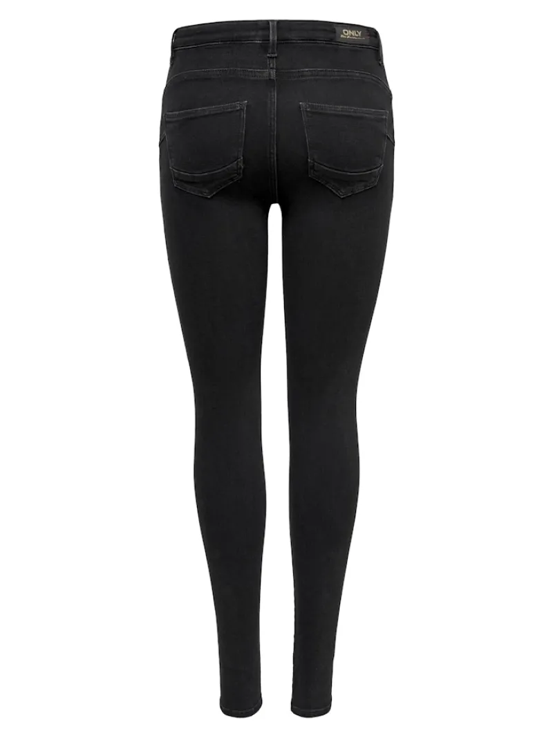 Only Jeans*ONLPOWER MID SK PUSHUP DNM REA3659 NOOS Black
